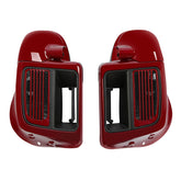HR3 Velocity Red Sunglo Vented Lower Fairing Kit For Harley Touring Models 2014-2023 (Fits water cooled models)